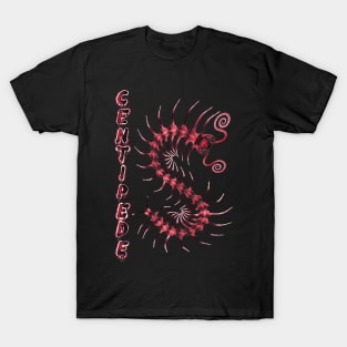 Red Centipede with Spray Paint T-Shirt